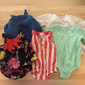 Carter's Kids One Pieces - Blue, Red, Green, Black Floral